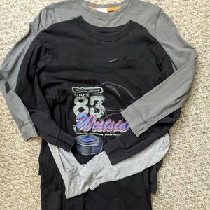 Bundle of (3) Boys long sleeve shirts